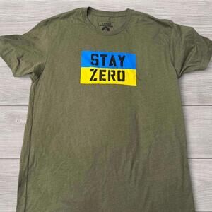 Zero Foxtrot Green Graphic Tee “STAY ZERO” - Size Large